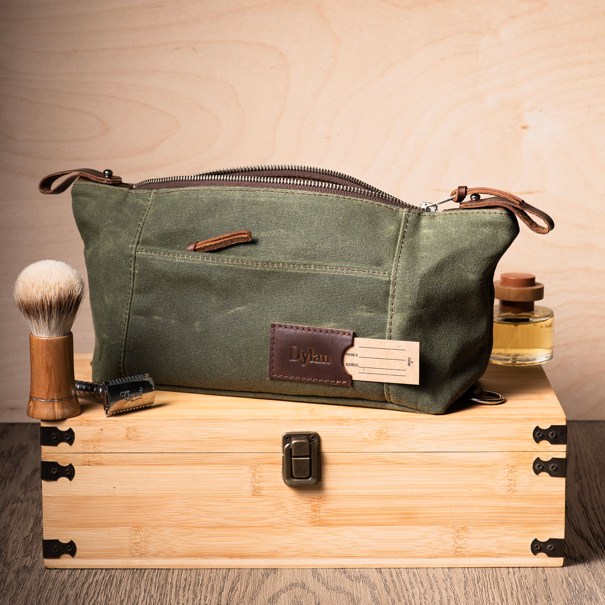 Waxed canvas dopp kit hot sale