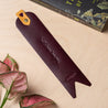 Deluxe Personalized Leather Bookmark