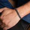 Hand-Braided Leather Bracelet with Handmade Sterling Silver