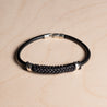 Hand-Braided Herringbone Leather Bracelet