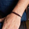 Hand-Braided Herringbone Leather Bracelet