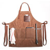 TAKE YOUR GRILLING GAME TO THE NEXT LEVEL - With three convenient pockets, including two 7 x 8 inch pockets for your grilling tools and a notebook, a leather pocket (for cell phone and a pencil), and two side loops (for thongs and a towel), this mens grilling apron ensures you'll be able to tend to the grill with ease and keep everything you need right on hand.