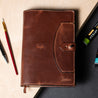 Personalized Heritage A5 Fine Leather Sketchbook Cover