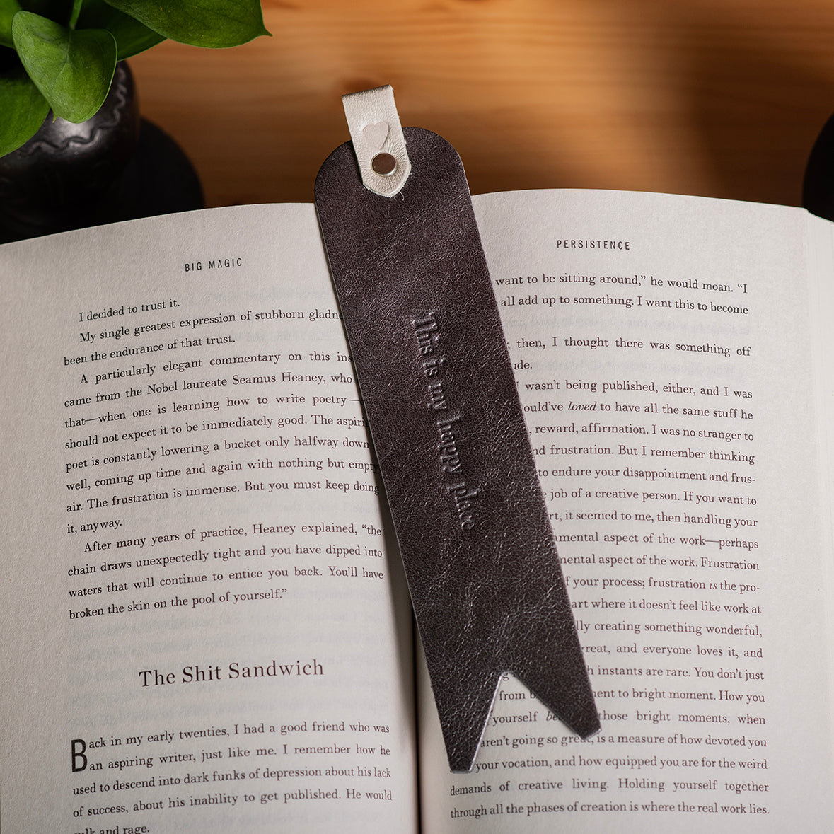 Personalized Leather Bookmark - Monogrammed Bookmarks – Clark & Taft