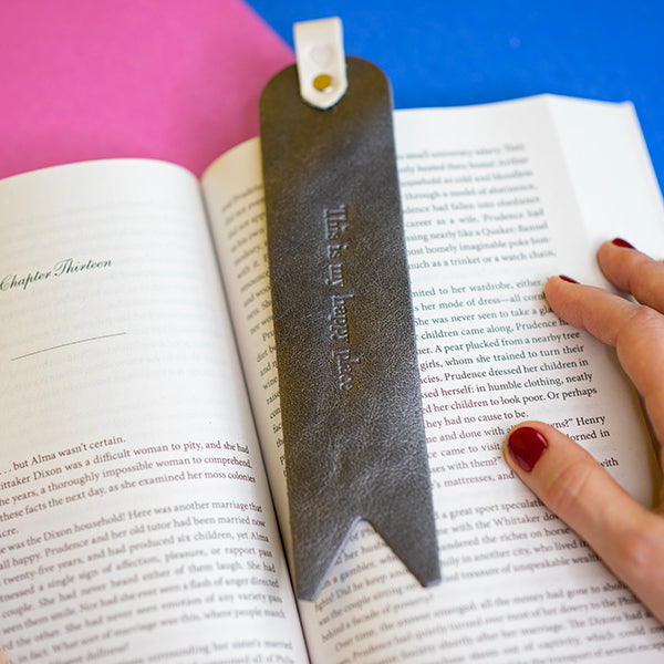 Personalized Leather Bookmark - Monogrammed Bookmarks – Clark & Taft