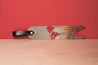 Personalized Leather Bookmark - Field of Poppies