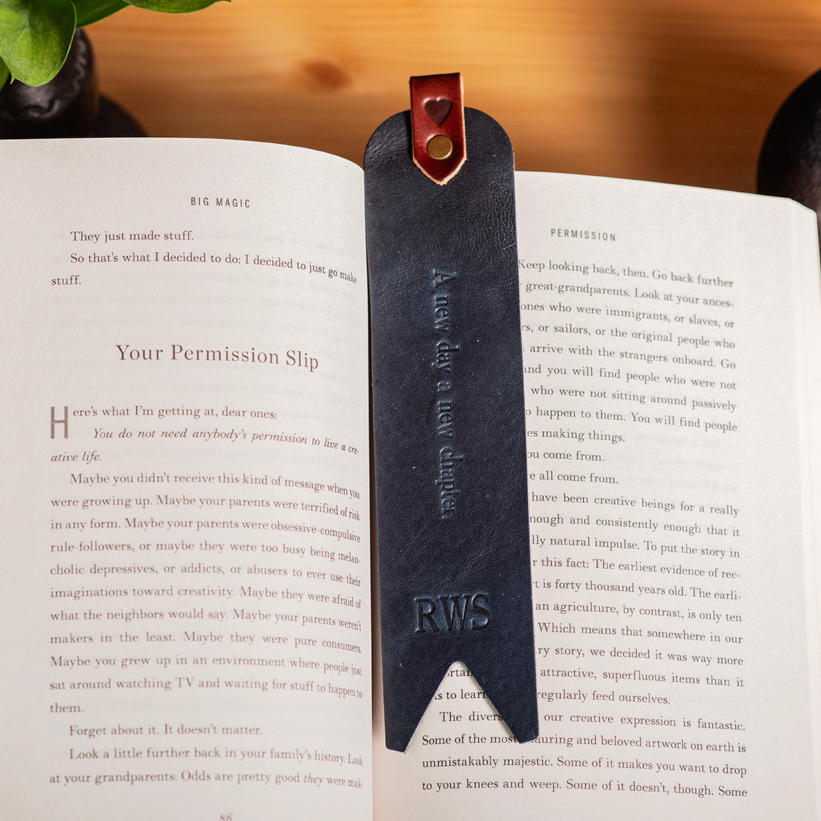 Personalized Leather Bookmark - Monogrammed Bookmarks – Clark & Taft