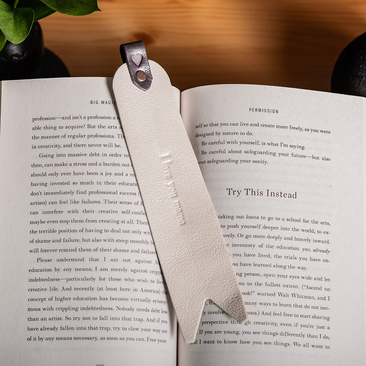 Personalized Leather Bookmark - Monogrammed Bookmarks – Clark & Taft