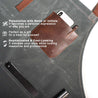 Personalized Waxed Canvas Apron - Gift for Woodworker
