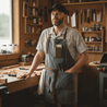 Personalized Waxed Canvas Apron - Gift for Woodworker