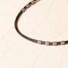 Thin Leather Necklace with Handmade Sterling Silver