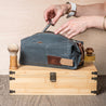 Waxed Canvas Dopp Kit - Personalized