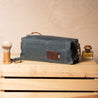 Waxed Canvas Dopp Kit - Personalized