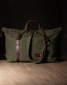 Waxed Canvas Weekender Duffle Bag