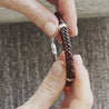 Hand-Braided Herringbone Leather Bracelet