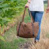 NEVER WORRY ABOUT BUYING A TOTE BAG AGAIN - Built to withstand nearly anything, this hardworking large carryall bag can be stuffed, thrown, and even handed down from generation to generation! American made by craftspeople with over 10 years experience, this bag is an investment that will last you a lifetime!