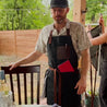 Personalized Waxed Canvas Apron for BBQ Masters